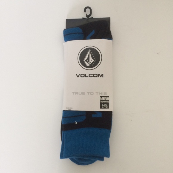 Volcom Other - Volcom Black & Blue Kootney Sock L/XL